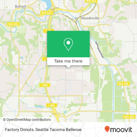 Factory Donuts, 12505 NE 144th St Kirkland, WA 98034 map