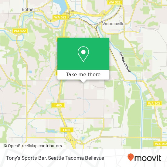 Tony's Sports Bar, 14417 124th Ave NE Kirkland, WA 98034 map