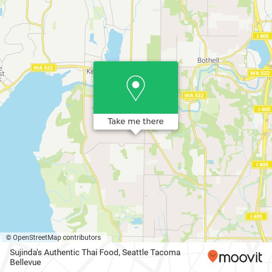 Sujinda's Authentic Thai Food, 8116 NE 157th St Kenmore, WA 98028 map