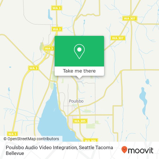 Mapa de Poulsbo Audio Video Integration, 1016 NE Forest Rock Ln Poulsbo, WA 98370
