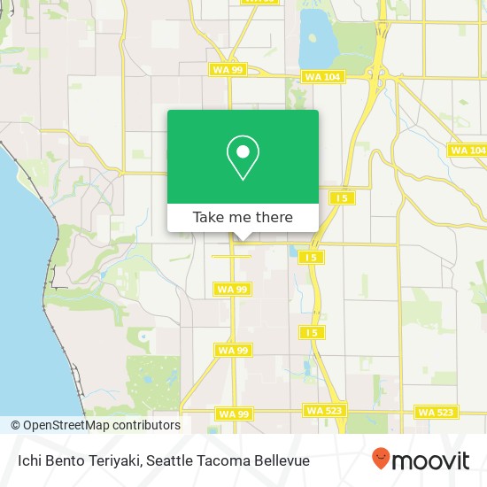 Ichi Bento Teriyaki, 1144 N 175th St Shoreline, WA 98133 map