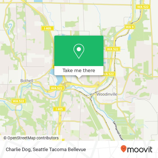 Charlie Dog, Bothell, WA 98011 map