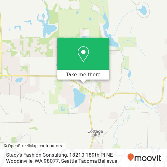 Mapa de Stacy's Fashion Consulting, 18210 189th Pl NE Woodinville, WA 98077