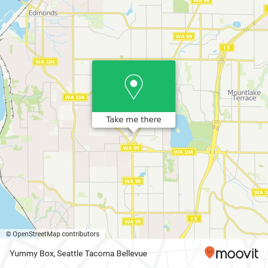 Mapa de Yummy Box, 23916 Highway 99 Edmonds, WA 98026