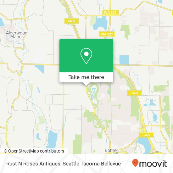 Mapa de Rust N Roses Antiques, 23634 Bothell Everett Hwy Bothell, WA 98021