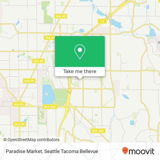 Mapa de Paradise Market, 23204 57th Ave W Mountlake Terrace, WA 98043