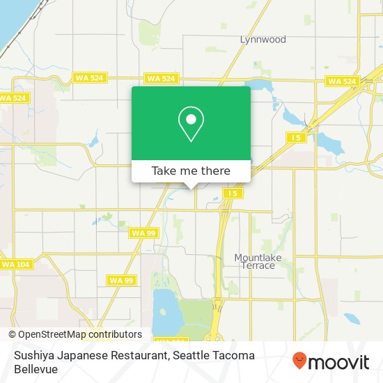 Sushiya Japanese Restaurant, 6608 216th St SW Mountlake Terrace, WA 98043 map