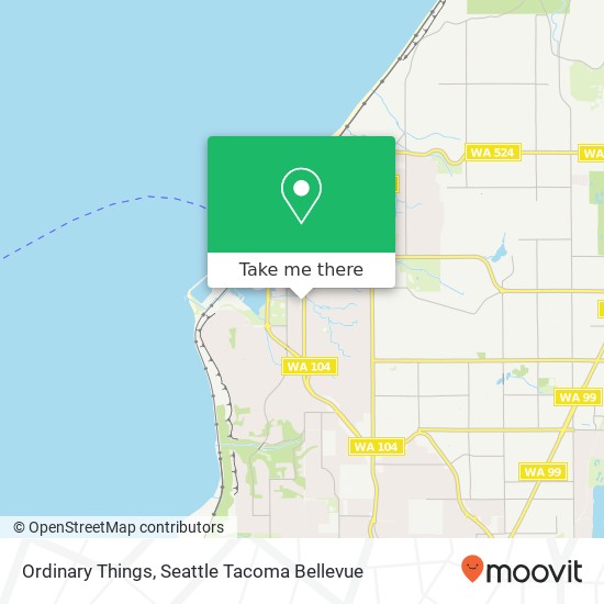 Mapa de Ordinary Things, 610 5th Ave S Edmonds, WA 98020