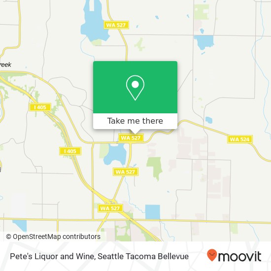 Pete's Liquor and Wine map