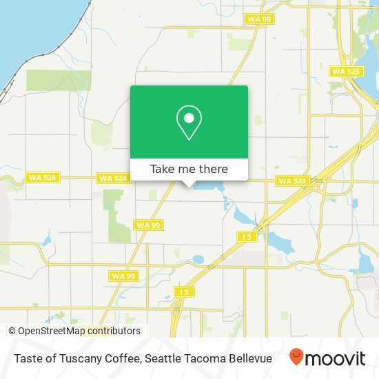 Taste of Tuscany Coffee, 19721 Scriber Lake Rd Lynnwood, WA 98036 map