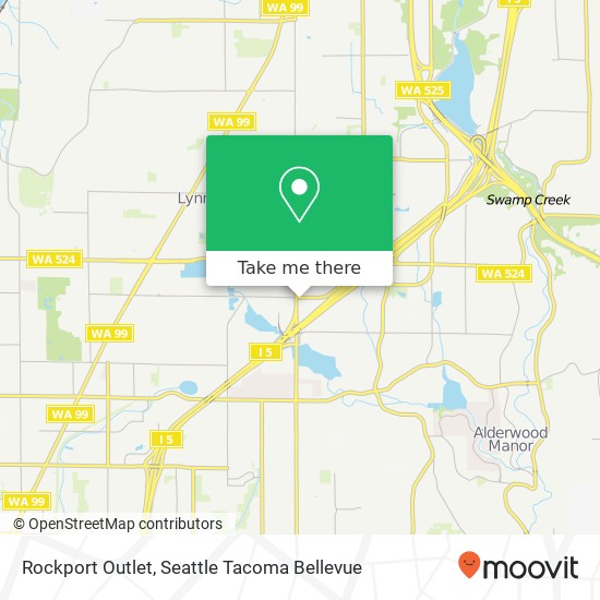 Mapa de Rockport Outlet, 20007 44th Ave W Lynnwood, WA 98036