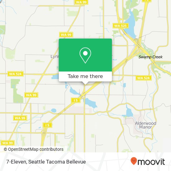 Mapa de 7-Eleven, 20007 44th Ave W Lynnwood, WA 98036