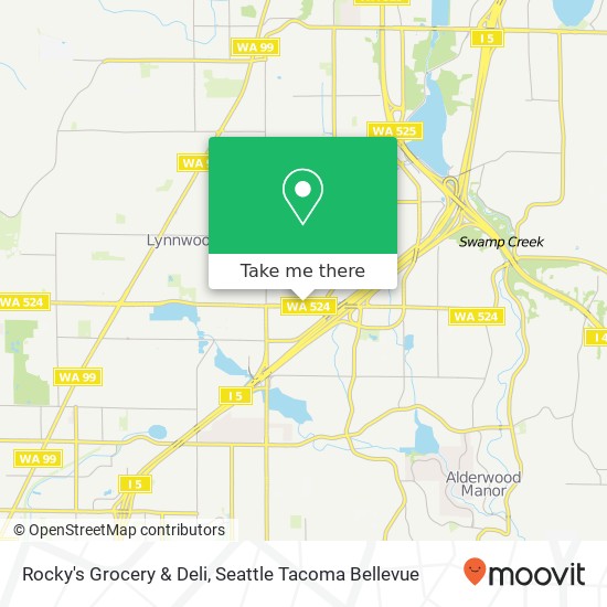 Mapa de Rocky's Grocery & Deli, 3925 196th St SW Lynnwood, WA 98036