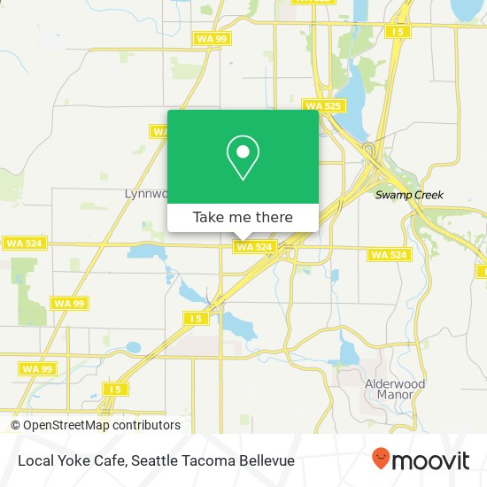 Mapa de Local Yoke Cafe, 4025 196th St SW Lynnwood, WA 98036