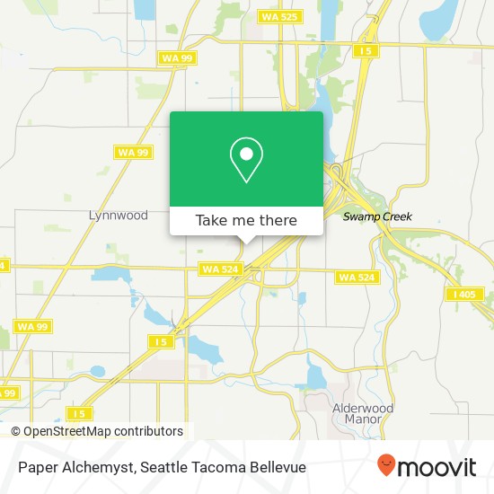 Mapa de Paper Alchemyst, 19231 36th Ave W Lynnwood, WA 98036