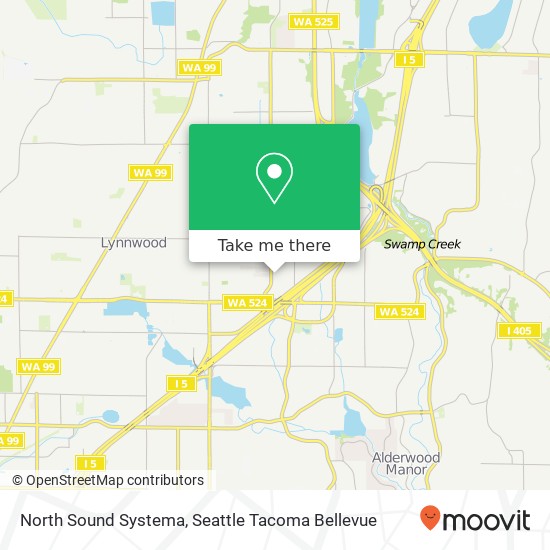 Mapa de North Sound Systema, 19221 36th Ave W Lynnwood, WA 98036