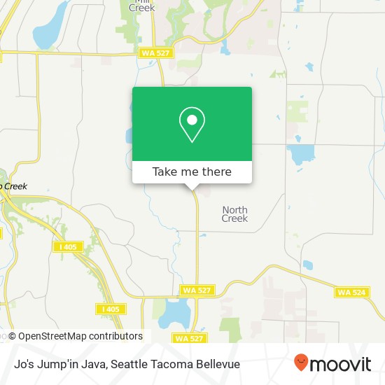 Mapa de Jo's Jump'in Java, 18804 Bothell Everett Hwy Bothell, WA 98012