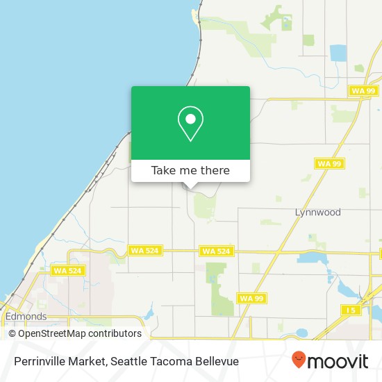 Mapa de Perrinville Market, 7533 Olympic View Dr Edmonds, WA 98026