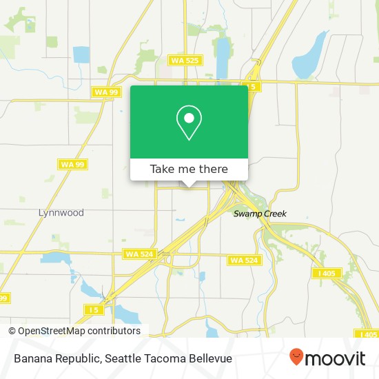 Mapa de Banana Republic, 3000 184th St SW Lynnwood, WA 98037