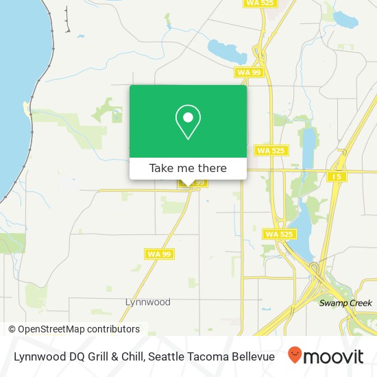 Mapa de Lynnwood DQ Grill & Chill, 16722 Highway 99 Lynnwood, WA 98037