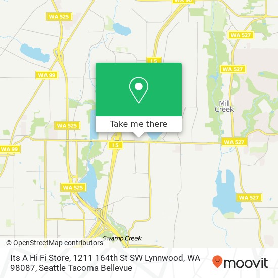 Mapa de Its A Hi Fi Store, 1211 164th St SW Lynnwood, WA 98087