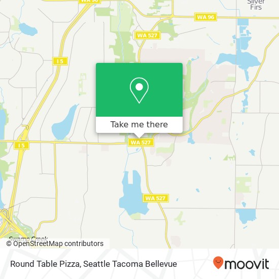 Mapa de Round Table Pizza, 16314 Bothell Everett Hwy Bothell, WA 98012