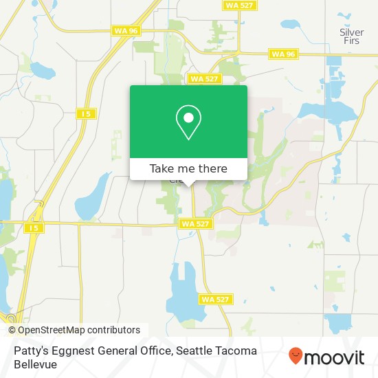 Mapa de Patty's Eggnest General Office, 15704 Mill Creek Blvd Bothell, WA 98012