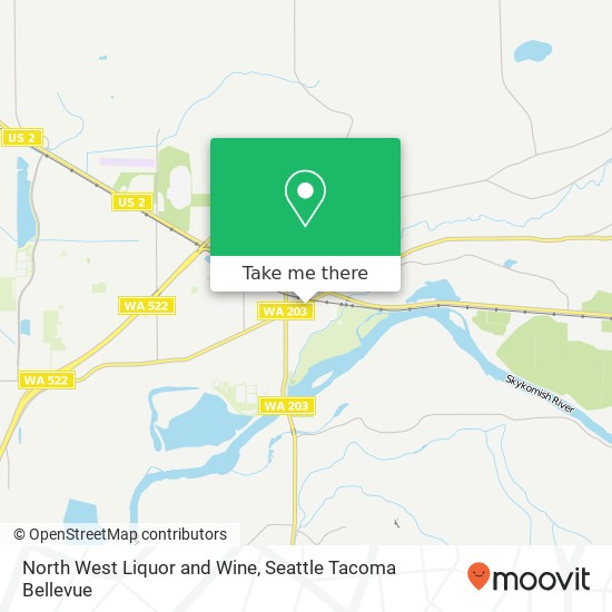 North West Liquor and Wine map