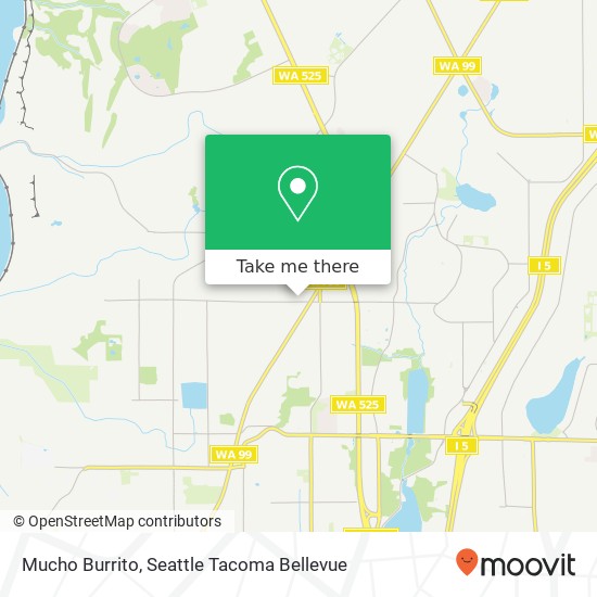 Mapa de Mucho Burrito, Glenbrook Apartments Lynnwood, WA 98087