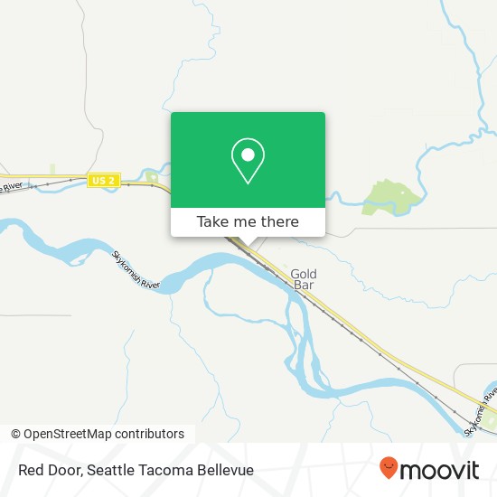 Mapa de Red Door, 301 Croft Ave W Gold Bar, WA 98251