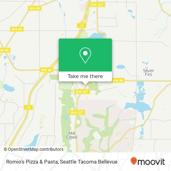 Romio's Pizza & Pasta, 13416 Bothell Everett Hwy Mill Creek, WA 98012 map