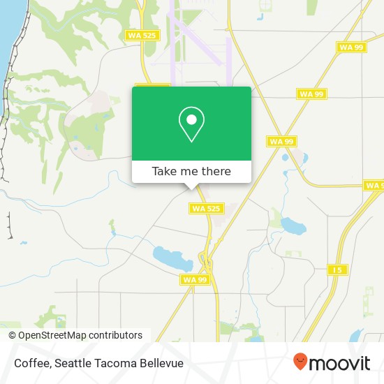 Mapa de Coffee, Beverly Park Rd Lynnwood, WA 98087