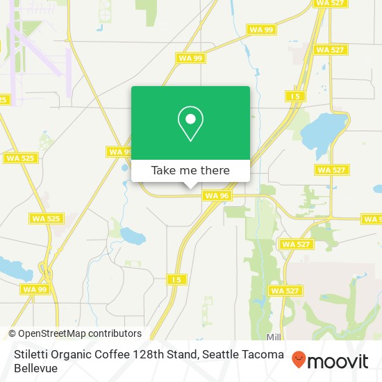 Mapa de Stiletti Organic Coffee 128th Stand, 533 128th St SW Everett, WA 98204