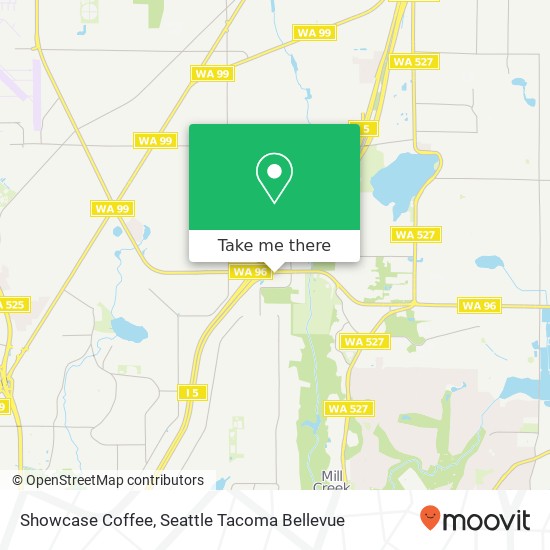 Mapa de Showcase Coffee, 116 128th St SE Everett, WA 98208