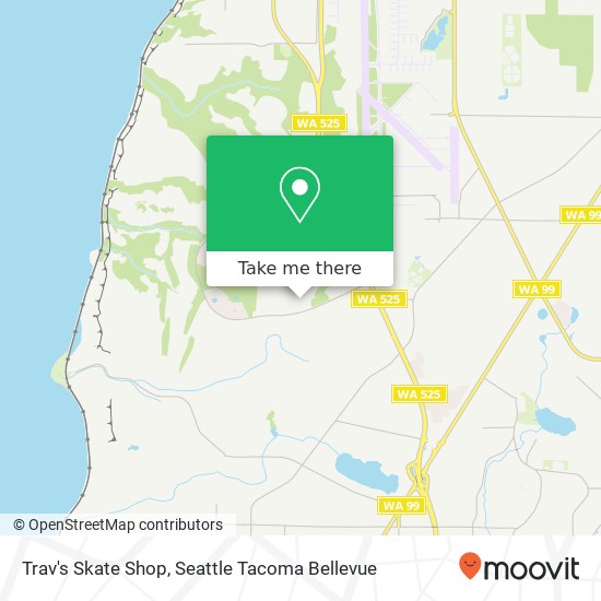 Mapa de Trav's Skate Shop, 4704 Pointes Dr Mukilteo, WA 98275