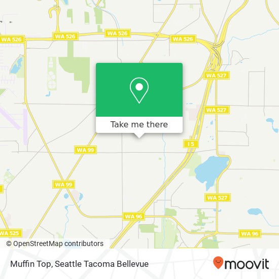 Mapa de Muffin Top, Meridian Dr SE Everett, WA 98208