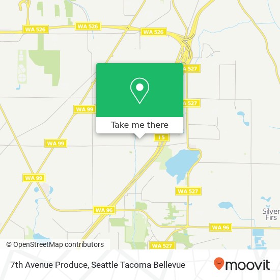 Mapa de 7th Avenue Produce, 11033 7th Ave SE Everett, WA 98208