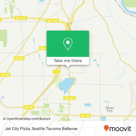Mapa de Jet City Pizza, 10730 19th Ave SE Everett, WA 98208