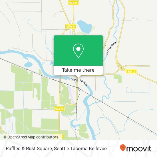 Mapa de Ruffles & Rust Square, 1234 1st St Snohomish, WA 98290