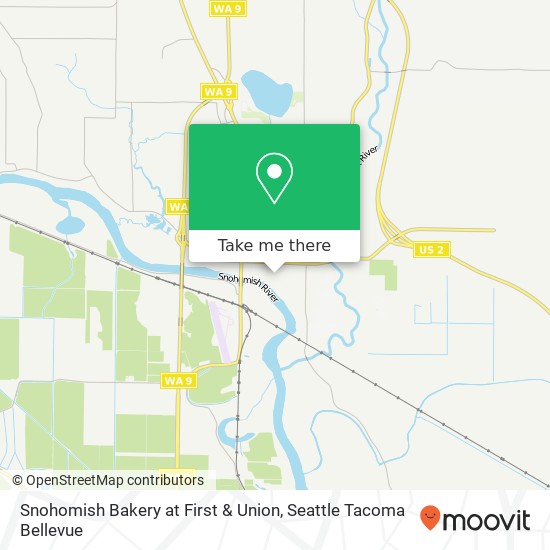 Mapa de Snohomish Bakery at First & Union, 101 Union Ave Snohomish, WA 98290