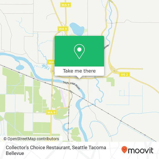 Mapa de Collector's Choice Restaurant, 120 Glen Ave Snohomish, WA 98290