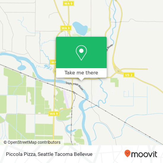 Mapa de Piccola Pizza, 102 Union Ave Snohomish, WA 98290
