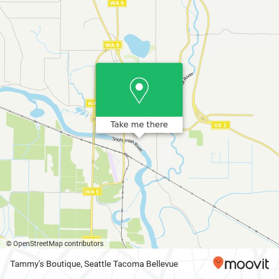 Mapa de Tammy's Boutique, 901 1st St Snohomish, WA 98290