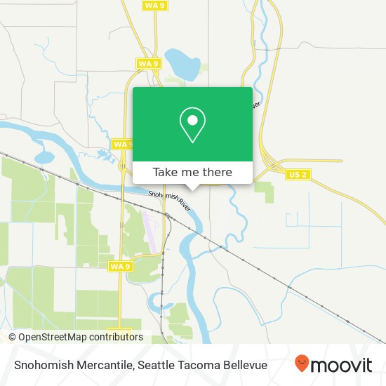 Mapa de Snohomish Mercantile, 105 Cedar Ave Snohomish, WA 98290