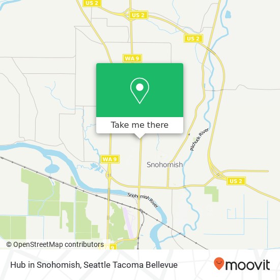 Mapa de Hub in Snohomish, 928 Avenue D Snohomish, WA 98290
