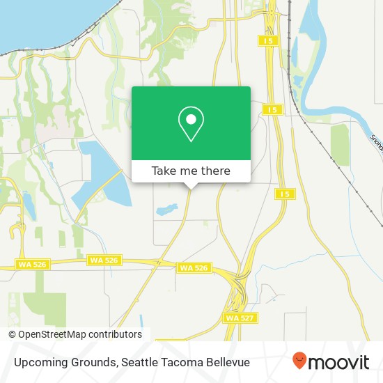 Mapa de Upcoming Grounds, 6919 Evergreen Way Everett, WA 98203