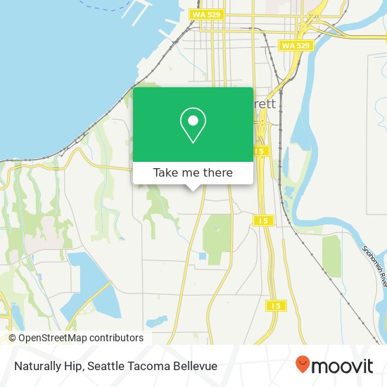 Mapa de Naturally Hip, 4863 Alpine Dr Everett, WA 98203