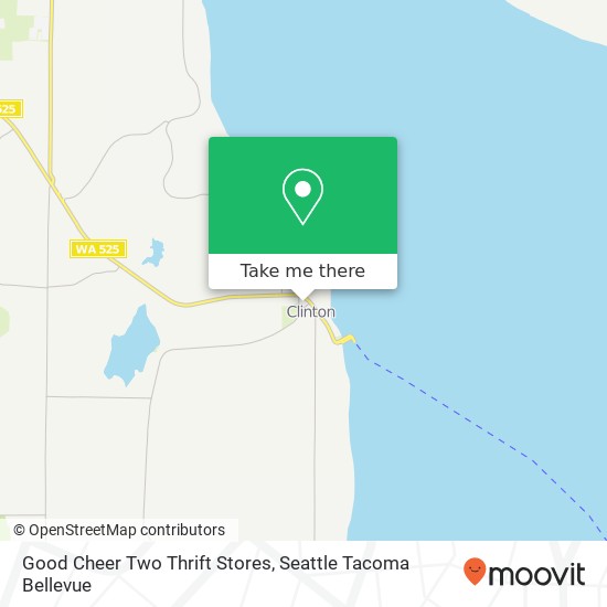 Mapa de Good Cheer Two Thrift Stores, 4777 Commercial St Clinton, WA 98236