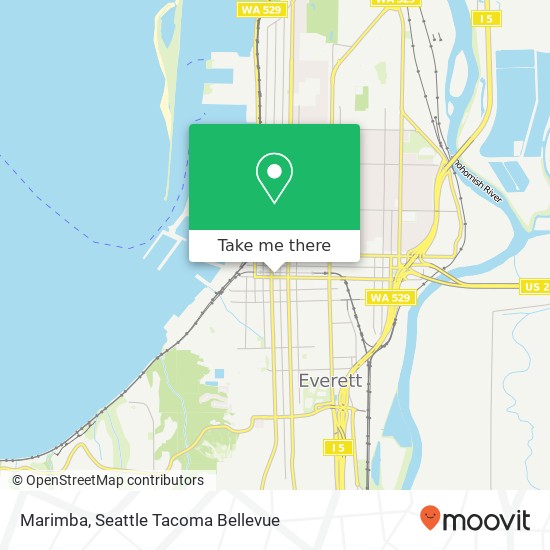 Mapa de Marimba, 1405 Hewitt Ave Everett, WA 98201