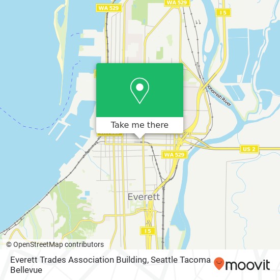 Mapa de Everett Trades Association Building